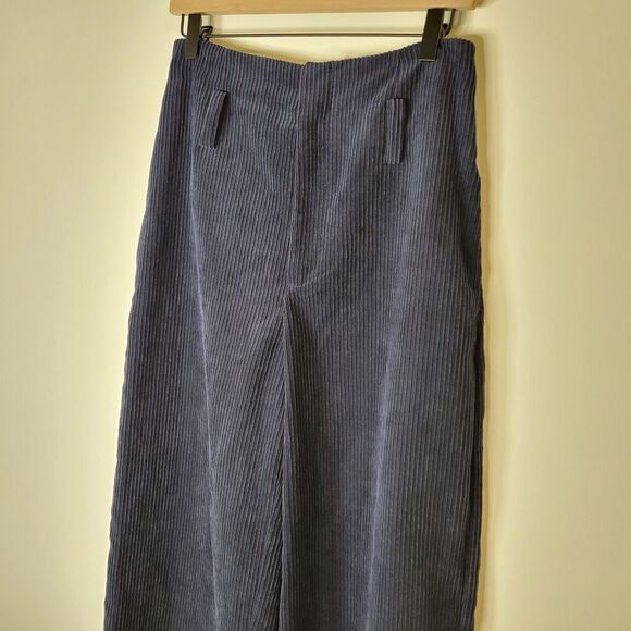 1.STATE Women's Corduroy Wide Leg High Waist Pockets Pants Size 6 - Picture 5 of 10